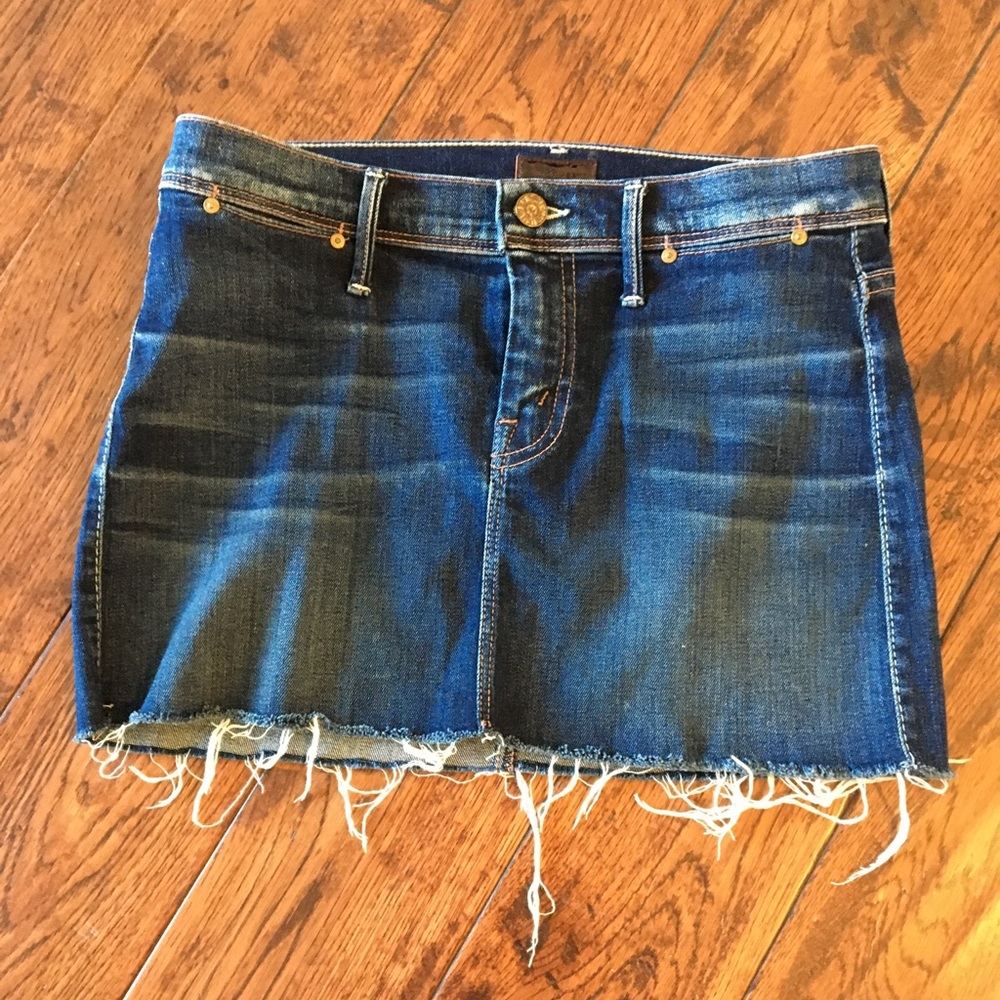 MOTHER Denim Frayed Mini-Sz 25